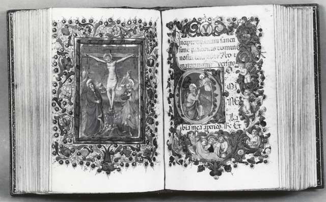The Walters Art Museum — Strozzi Zanobi - sec. XV - Crocifissione di Cristo; Orazione di Cristo nell'orto di Gethsemani — insieme
